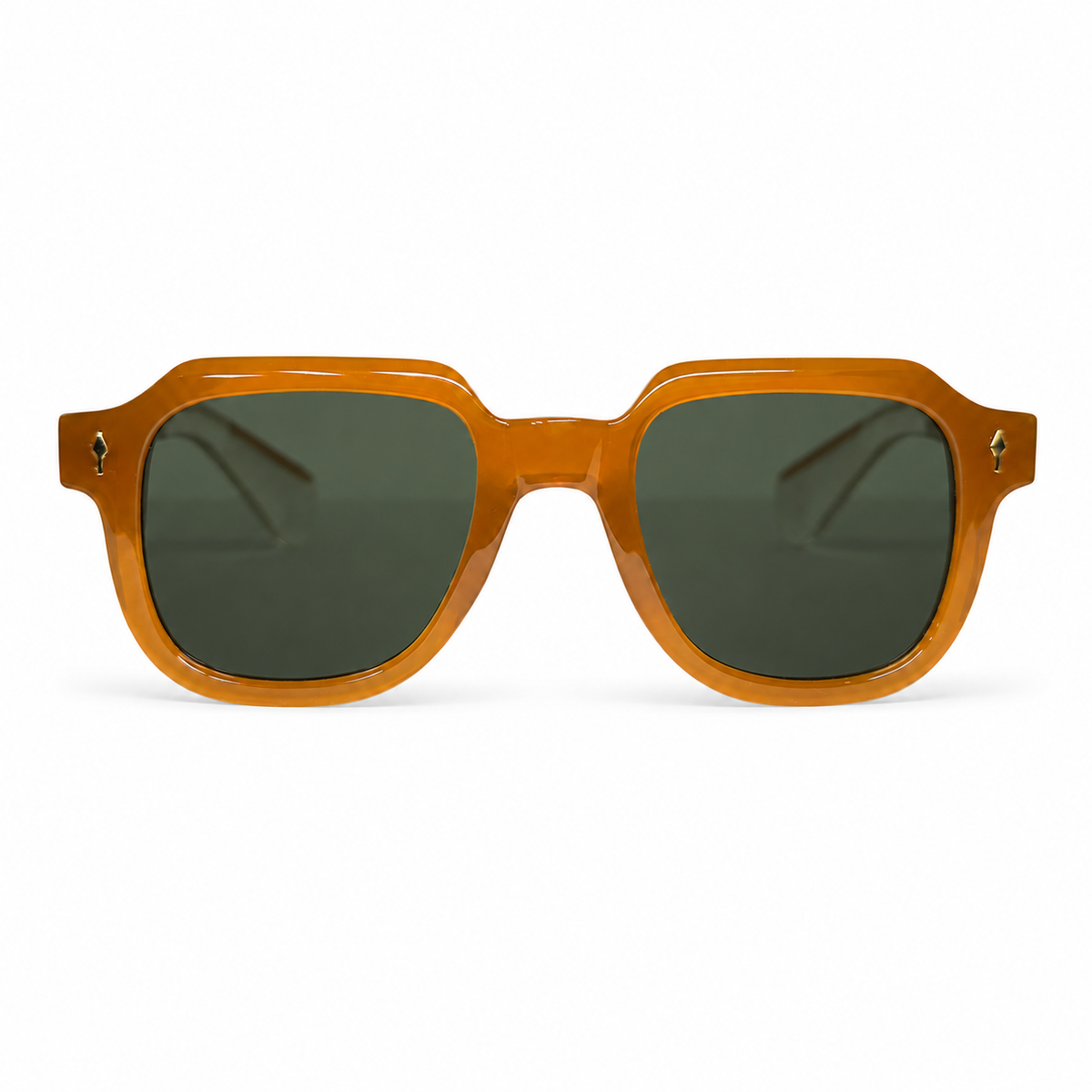 Ídola, óculos de sol da Aura & Arua em acetato com marrom e bronze