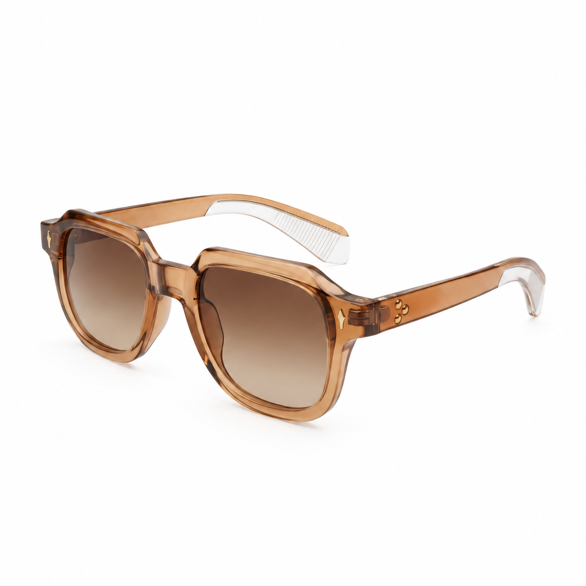 Ídola, óculos de sol da Aura & Arua em acetato com marrom e bronze