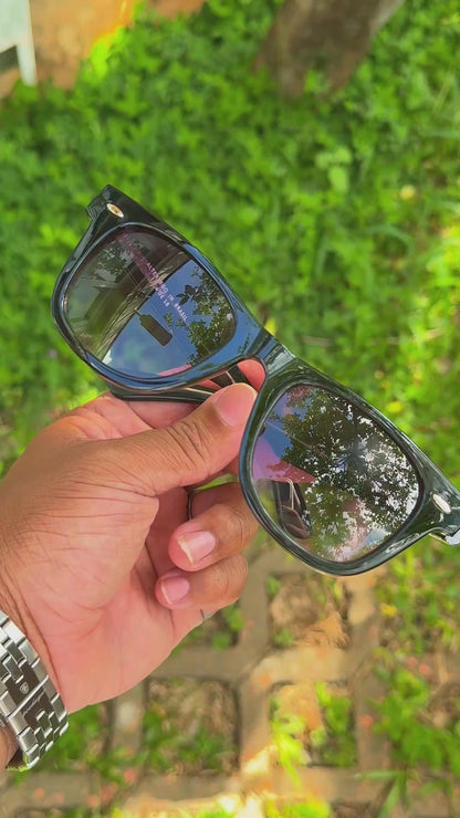 Insígnia — Óculos de Sol Retangular em Acetato